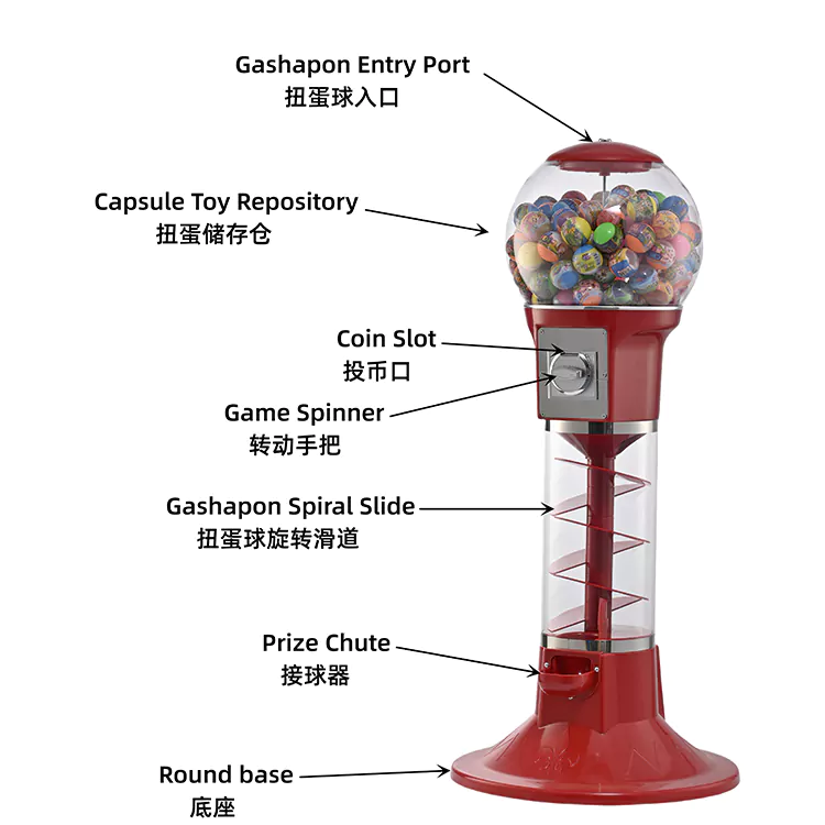 Machine à spirale de 115 cm