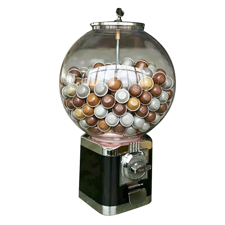 Machine Gashapon à capsules de café circulaire