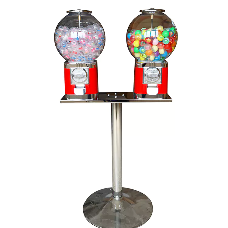 Machine Gashapon carrée à trois têtes